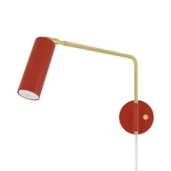 Color Reader Swing Arm Plug-in Sconce - 17" Arm 31 Color Reader Swing Arm Plug-in Sconce - 17" Arm -Cozy Light World 12 reader swing arm plug in sconce brass ridinghoodred