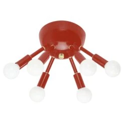 Color Sputnik Flush Mount -Cozy Light World 12 sputnik flush mount brass redridinghood
