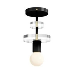 Color Bling Flush Mount 36 Color Bling Flush Mount -Cozy Light World 13 bling flush mount brass black