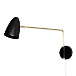 Color Boom Swing Arm Plug-in Sconce - 17" Arm 35 Color Boom Swing Arm Plug-in Sconce - 17" Arm -Cozy Light World 13 boom swing arm sconce plug in 17 brass black
