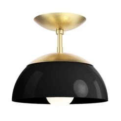 Color Cadbury Flush Mount 10" -Cozy Light World 13 cadburry flush mount 10 brass black