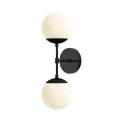 Cap Double Sconce 6" -Cozy Light World 13 cap double sconce 6 black black 84f760f3 1bec 407a 83cf 4bf17020076f
