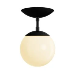 Cap Flush Mount 6" -Cozy Light World 13 cap flush mount 6 black black