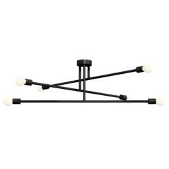 Color Commander Flush Mount 47" -Cozy Light World 13 commander flush mount 47 black