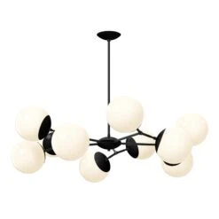 Crown Chandelier 46" 25 Crown Chandelier 46" -Cozy Light World 13 crown chandelier 46 black black