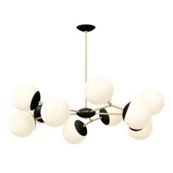 Color Crown Chandelier 46" 39 Color Crown Chandelier 46" -Cozy Light World 13 crown chandelier 46 brass black