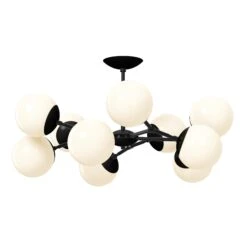 Crown Flush Mount 32" -Cozy Light World 13 crown flush mount 32 black black 32d0f6b3 c32e 42c8 8e1a 62c48c770898