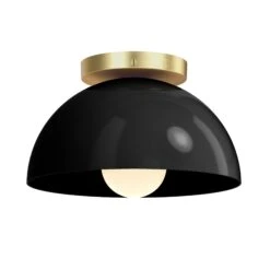 Color Hemi Flush Mount 10" 38 Color Hemi Flush Mount 10" -Cozy Light World 13 hemi flush mount 10 brass black