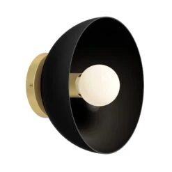 Color Hemi Sconce 10" 38 Color Hemi Sconce 10" -Cozy Light World 13 hemi sconce 10 brass black