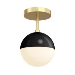 Color Lure Flush Mount 6" 36 Color Lure Flush Mount 6" -Cozy Light World 13 lure flush mount 6 brass black