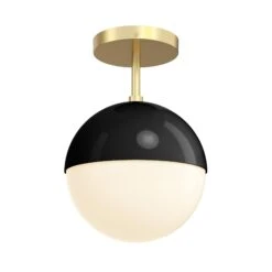 Color Lure Flush Mount 8" 37 Color Lure Flush Mount 8" -Cozy Light World 13 lure flush mount 8 brass black