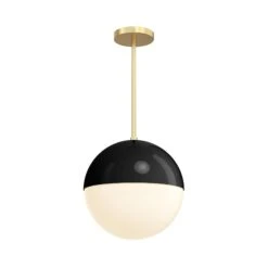Color Lure Pendant 12" 38 Color Lure Pendant 12" -Cozy Light World 13 lure pendant 12 brass black