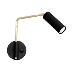 Color Reader Swing Arm Sconce - 9" Arm -Cozy Light World 13 reader swing arm 9 brass black
