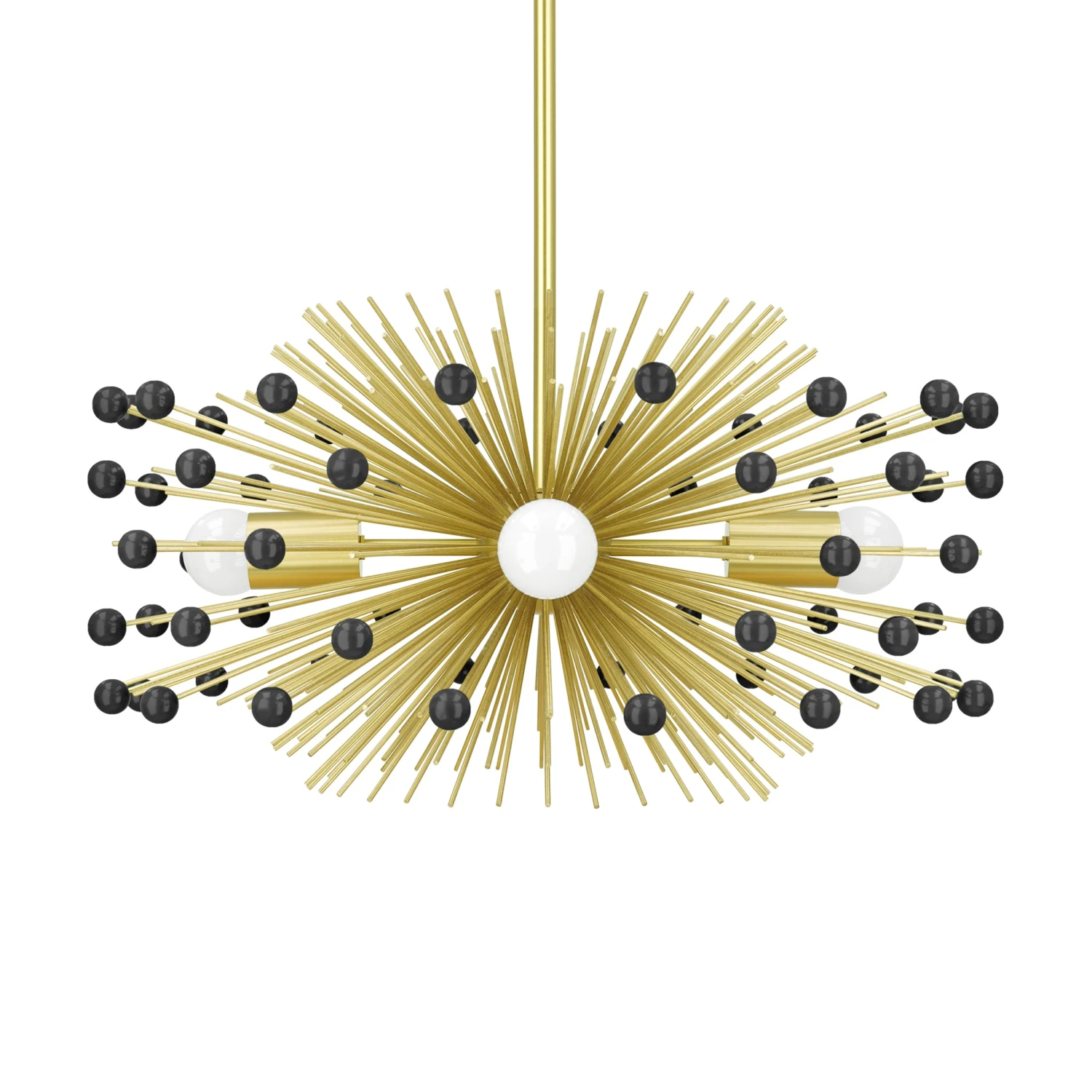 Color Beaded Urchin Chandelier 20" 2 Color Beaded Urchin Chandelier 20" - Image 2