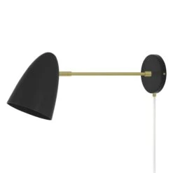 Color Boom Plug-in Sconce - 10" Arm 36 Color Boom Plug-in Sconce - 10" Arm -Cozy Light World 14 boom plugin sconce 10 brass black