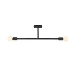 Color Pilot Flush Mount 29" -Cozy Light World 14 color pilot flush mount 29 black