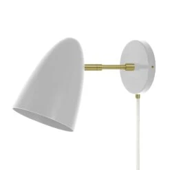 Color Boom Plug-In Sconce - 3" Arm -Cozy Light World 15 boom plugin sconce 3 brass chalk