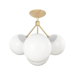 Color Tetra Flush Mount 25 Color Tetra Flush Mount -Cozy Light World 15 tetra globe flush mount brass chalk white