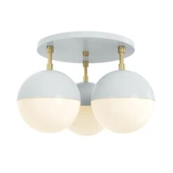 Color Ballsy Flush Mount -Cozy Light World 2 ballsy flush mount brass chalk