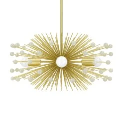 Color Beaded Urchin Chandelier 20" 25 Color Beaded Urchin Chandelier 20" -Cozy Light World 2 beaded urchin chandelier 20 brass bone