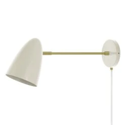 Color Boom Plug-in Sconce - 10" Arm 26 Color Boom Plug-in Sconce - 10" Arm -Cozy Light World 2 boom plugin sconce 10 brass bone