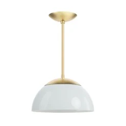 Color Cadbury Pendant 12" -Cozy Light World 2 cadburry pendant 12 brass chalk