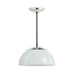 Color Cadbury Pendant 12" -Cozy Light World 2 cadburry pendant 12 nickel chalk