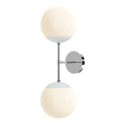 Color Cap Double Sconce 8" -Cozy Light World 2 cap double sconce 8 nickel chalk