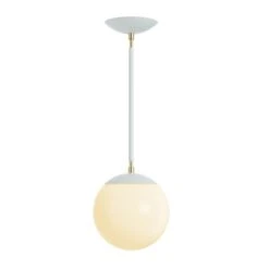 Color Cap Pendant 8" -Cozy Light World 2 cap globe pendant 8 brass chalk
