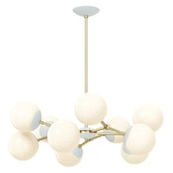 Color Crown Chandelier 32" 28 Color Crown Chandelier 32" -Cozy Light World 2 crown chandelier 32 brass chalk