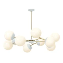 Color Crown Chandelier 46" 28 Color Crown Chandelier 46" -Cozy Light World 2 crown chandelier 46 brass chalk