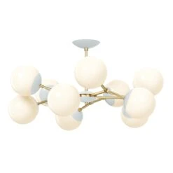 Color Crown Flush Mount 32" 30 Color Crown Flush Mount 32" -Cozy Light World 2 crown flush mount 32 brass chalk