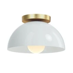 Color Hemi Flush Mount 10" 27 Color Hemi Flush Mount 10" -Cozy Light World 2 hemi flush mount 10 brass chalk