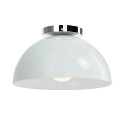 Color Hemi Flush Mount 12" -Cozy Light World 2 hemi flush mount 12 nickel chalk