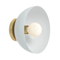 Color Hemi Sconce 10" 27 Color Hemi Sconce 10" -Cozy Light World 2 hemi sconce 10 brass chalk