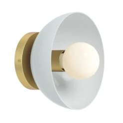 Color Hemi Sconce 8" 26 Color Hemi Sconce 8" -Cozy Light World 2 hemi sconce 8 brass chalk