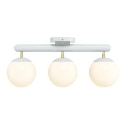 Color Icon 3 Flush Mount -Cozy Light World 2 icon flush mount 3 brass chalk