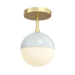 Color Lure Flush Mount 6" 25 Color Lure Flush Mount 6" -Cozy Light World 2 lure flush mount 6 brass chalk