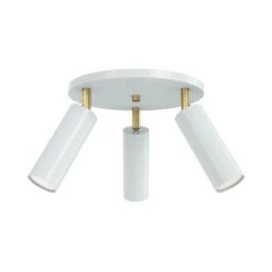 Color Pose Flush Mount -Cozy Light World 2 pose flush mount brass chalk