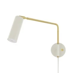 Color Reader Swing Arm Plug-in Sconce - 17" Arm 23 Color Reader Swing Arm Plug-in Sconce - 17" Arm -Cozy Light World 2 reader swing arm plug in sconce brass bone