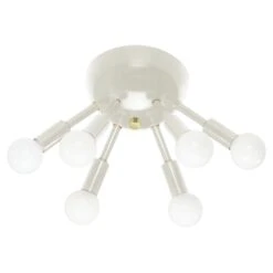 Color Sputnik Flush Mount -Cozy Light World 2 sputnik flush mount brass bone