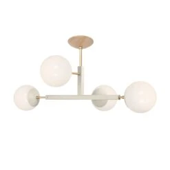 Color Status Flush Mount 35" 27 Color Status Flush Mount 35" -Cozy Light World 2 status flush mount brass bone 1