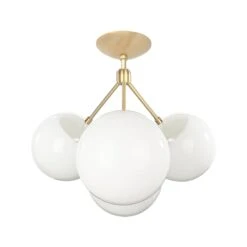 Color Tetra Flush Mount 26 Color Tetra Flush Mount -Cozy Light World 2 tetra globe flush mount brass bone white