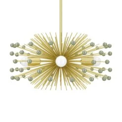 Color Beaded Urchin Chandelier 20" 26 Color Beaded Urchin Chandelier 20" -Cozy Light World 3 beaded urchin chandelier 20 brass spa