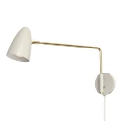 Color Boom Swing Arm Plug-in Sconce - 17" Arm 25 Color Boom Swing Arm Plug-in Sconce - 17" Arm -Cozy Light World 3 boom swing arm sconce plug in 17 brass bone