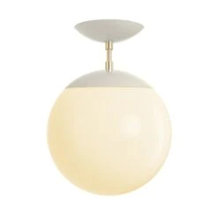 Color Cap Flush Mount 10" -Cozy Light World 3 cap flush mount 10 brass bone