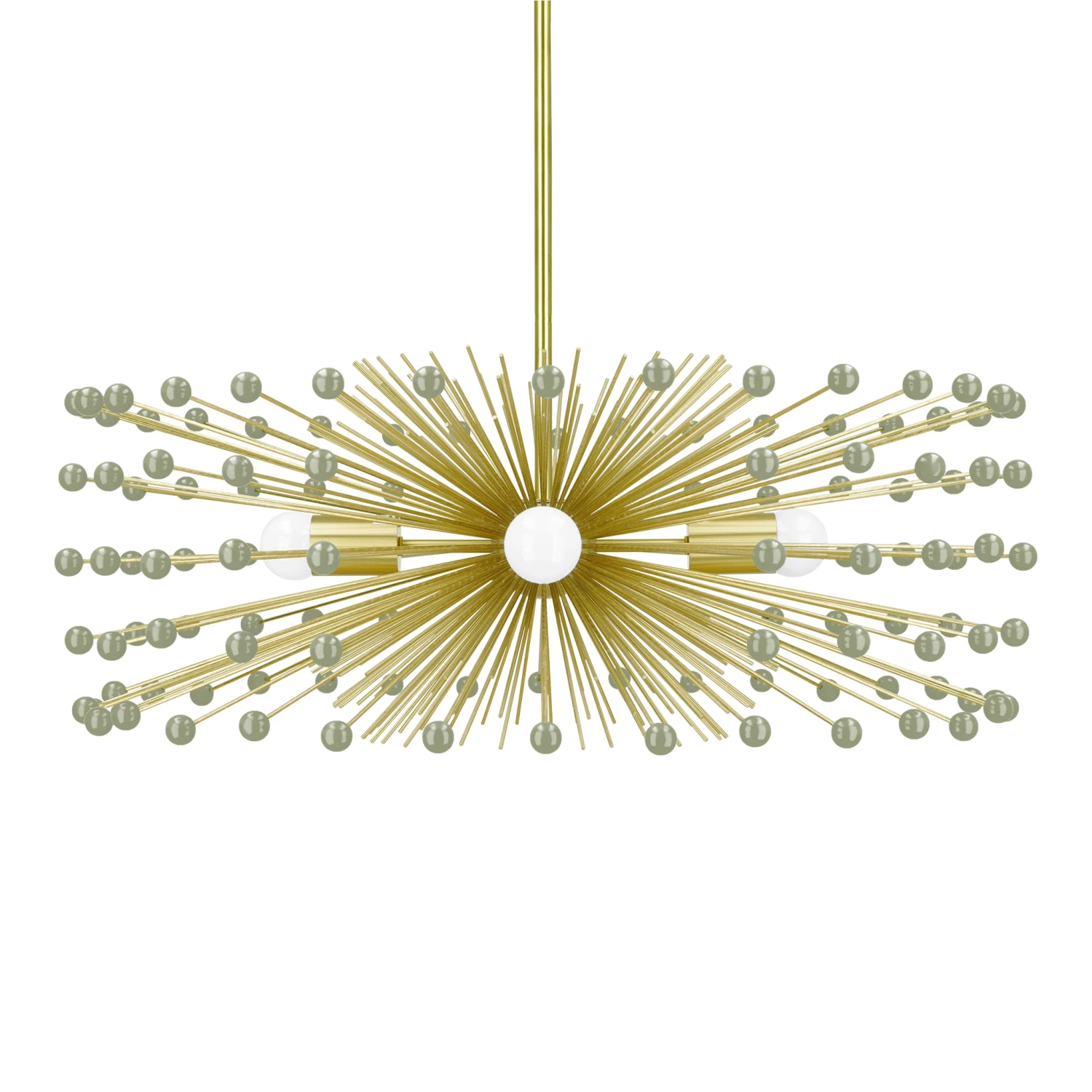 Color Beaded Urchin Chandelier 27" 12 Color Beaded Urchin Chandelier 27" - Image 12