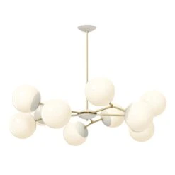 Color Crown Chandelier 46" 29 Color Crown Chandelier 46" -Cozy Light World 3 crown chandelier 46 brass bone