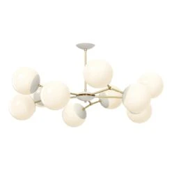 Color Crown Flush Mount 46" 28 Color Crown Flush Mount 46" -Cozy Light World 3 crown flush mount 46 brass bone