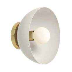 Color Hemi Sconce 10" 28 Color Hemi Sconce 10" -Cozy Light World 3 hemi sconce 10 brass bone